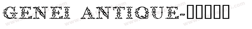 GenEi Antique字体转换
